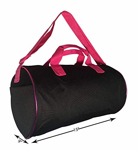 Dance Duffel Bag With Multicolored Dance Print Fuchsia (Black/Multi)