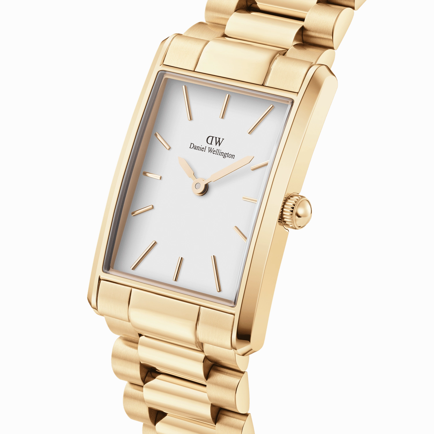 Daniel Wellington Bound 3-Link Gold White Dial Watch DW00100703