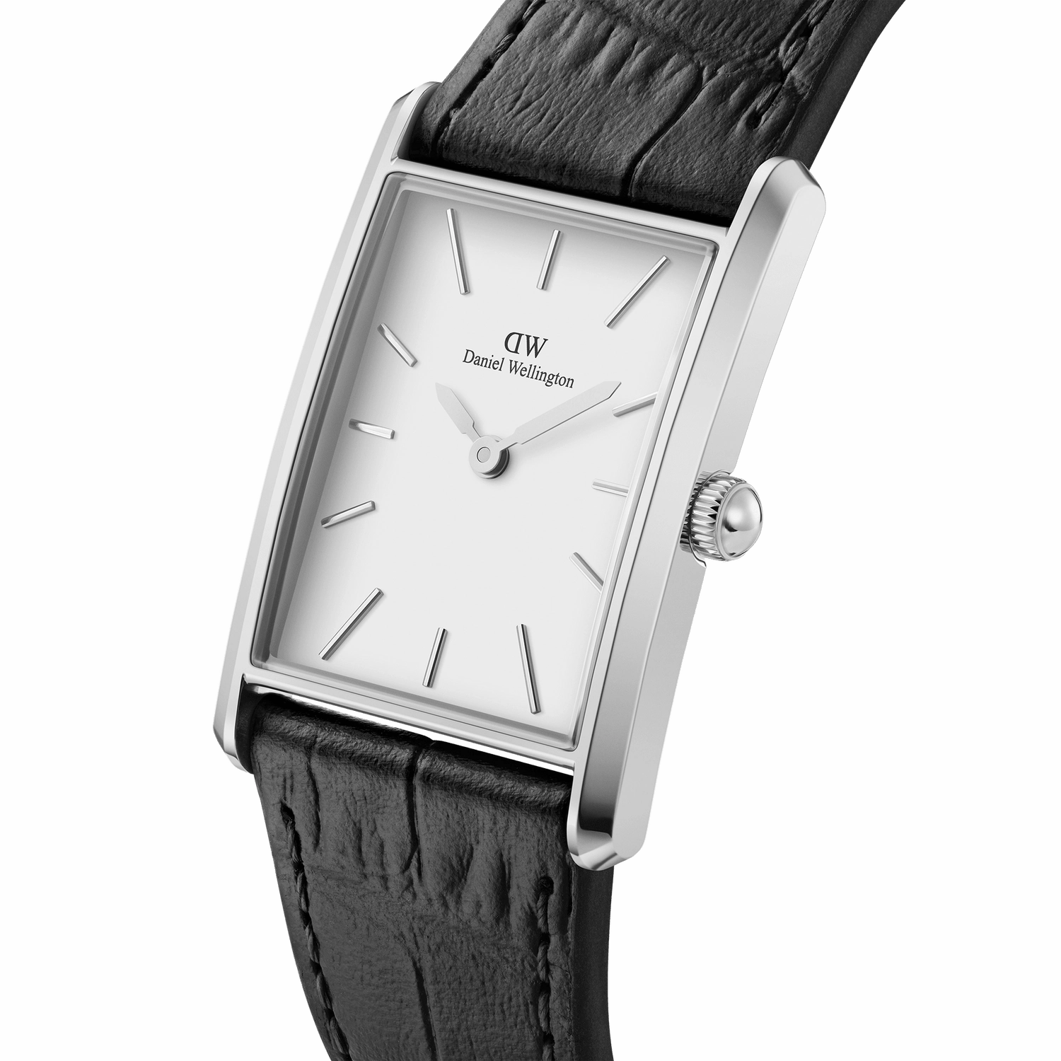 Daniel Wellington Bound Black Crocodile Silver Watch DW00100697