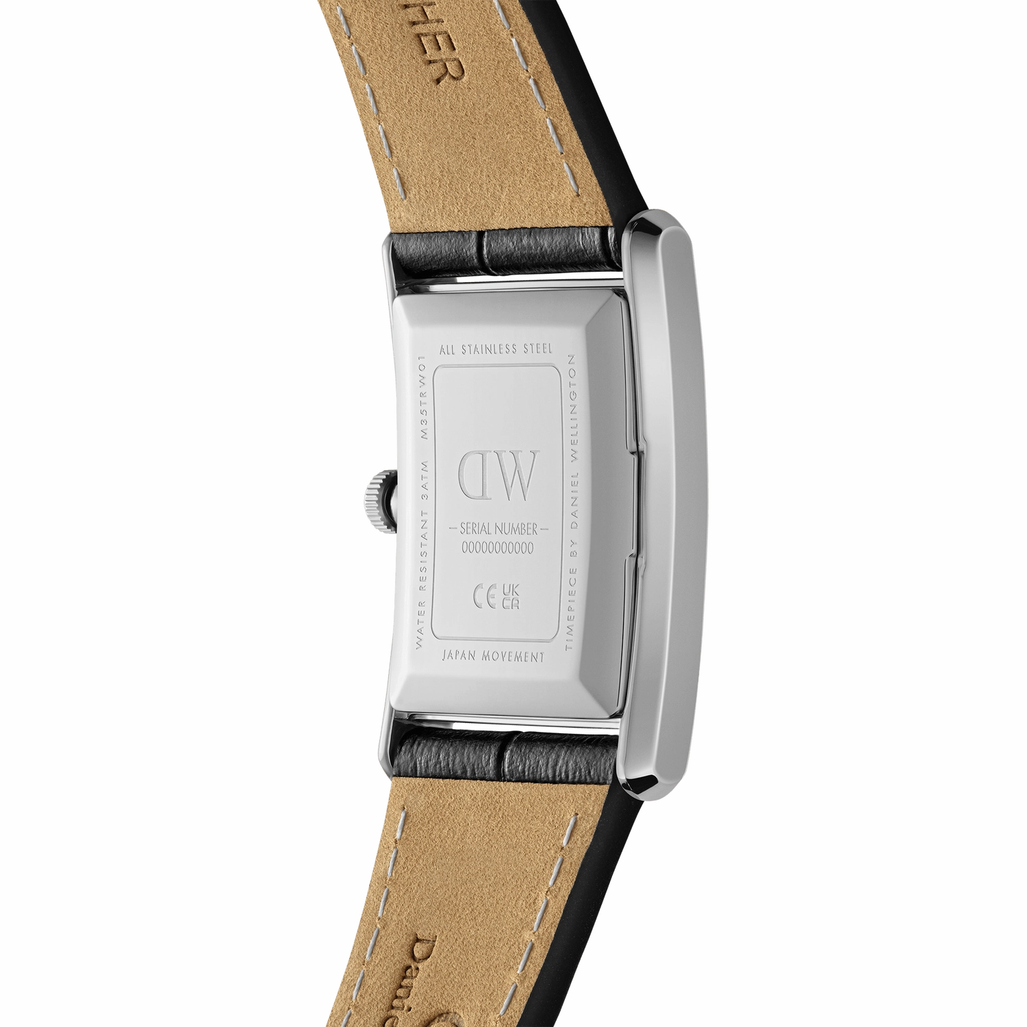 Daniel Wellington Bound Black Crocodile Silver Watch DW00100697