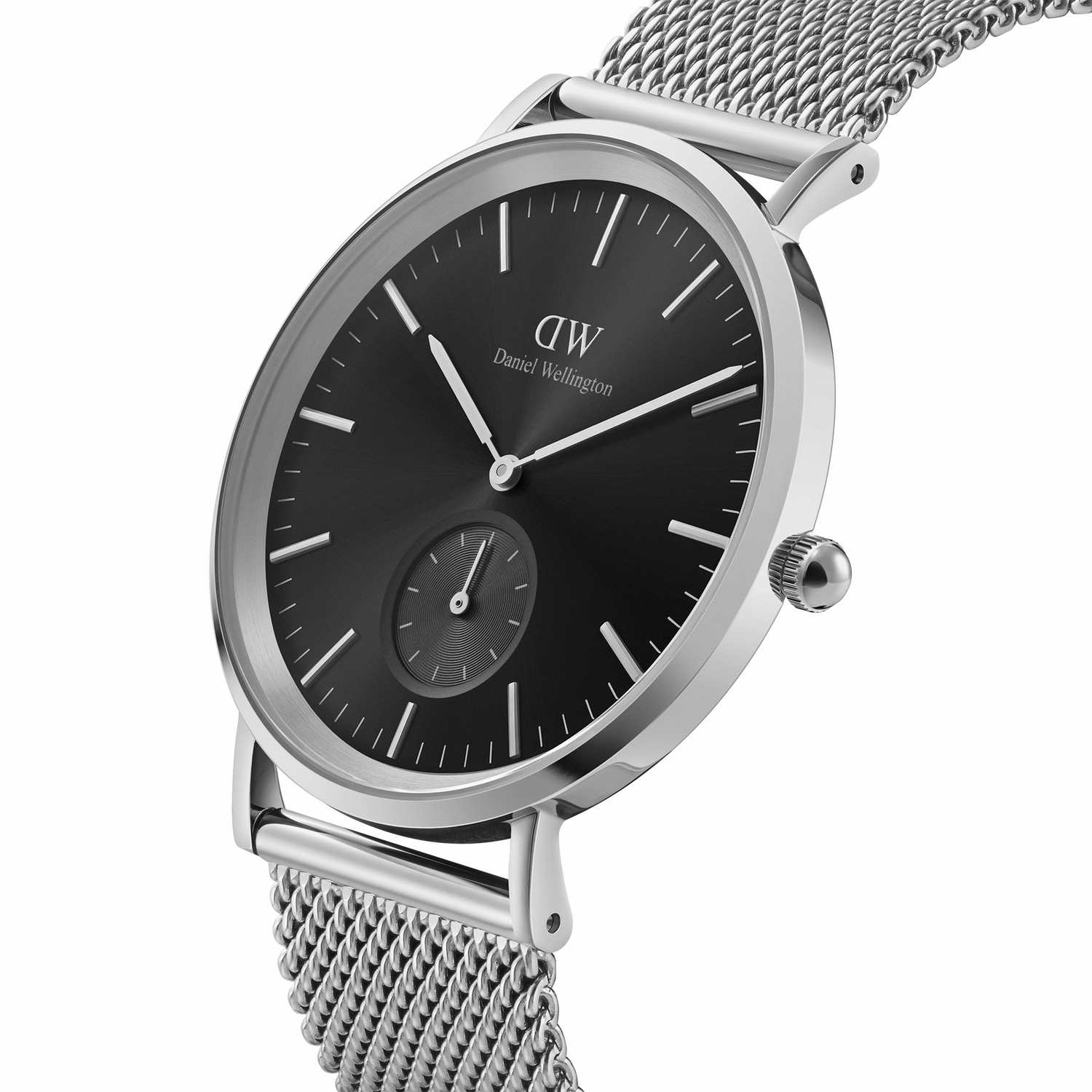 Daniel Wellington Classic Multi-Eye Sterling Onyx Silver Dial Watch DW00100711