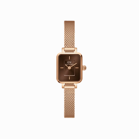 Daniel Wellington Quadro Mini 15x18mm Melrose RG Amber DW00100649