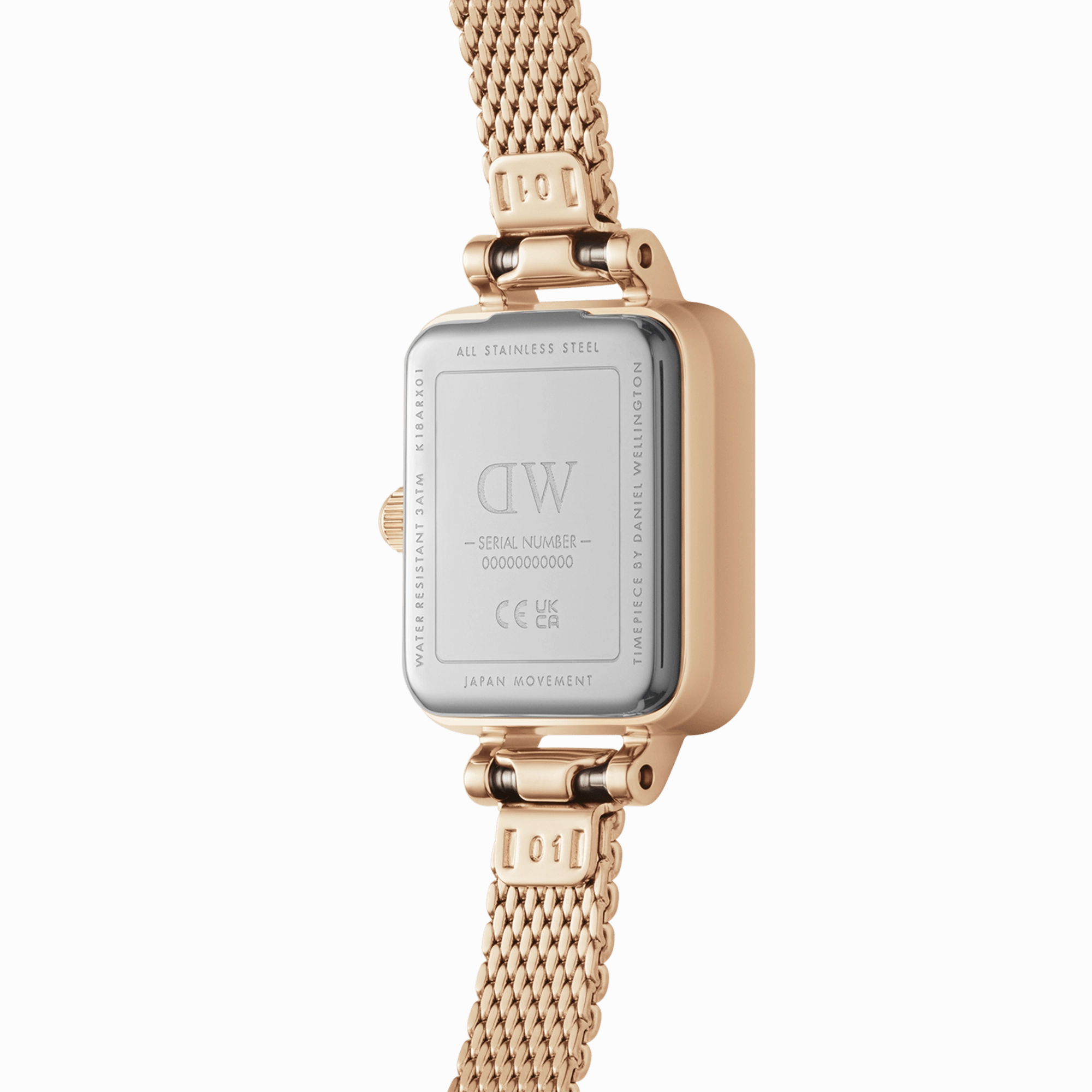 Daniel Wellington Quadro Mini 15x18mm Melrose RG Pink DW00100650