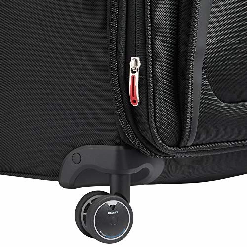 DELSEY Paris Executive Collection Softside Expandable Luggage with Spinner Wheels, Black, Checked-Large 29 Inch