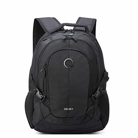 DELSEY Paris Navigator Laptop Backpack, Black, 15.6" Sleeve