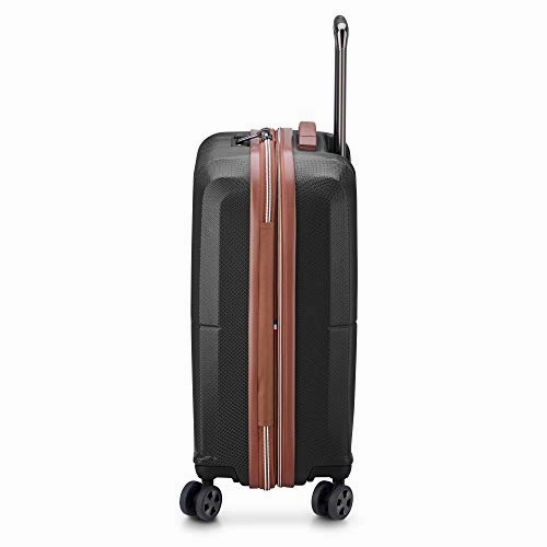 DELSEY Paris St. Tropez Hardside Expandable Luggage with Spinner Wheels, Black, Checked-Large 28 Inch