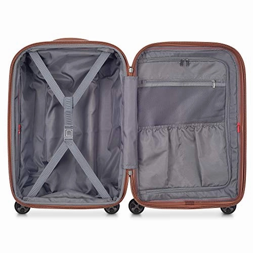 DELSEY Paris St. Tropez Hardside Expandable Luggage with Spinner Wheels, Black, Checked-Large 28 Inch