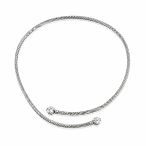Desmos "Olympia" Diamond-Cut Bypass Necklace