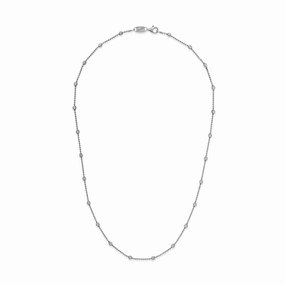 Desmos "Shine" Diamond-Cut Bead Station Necklace