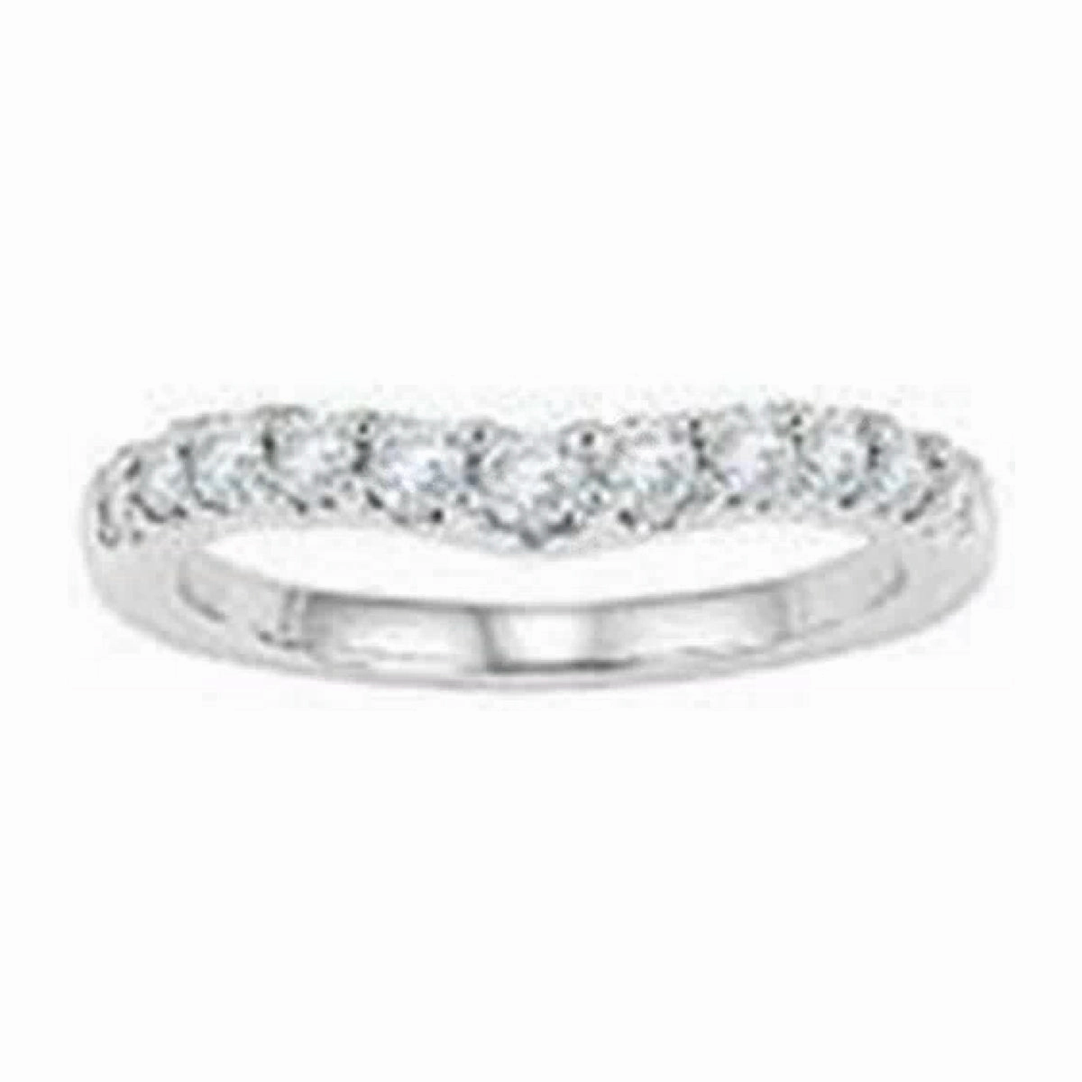 Diamond Curved Fitted Band