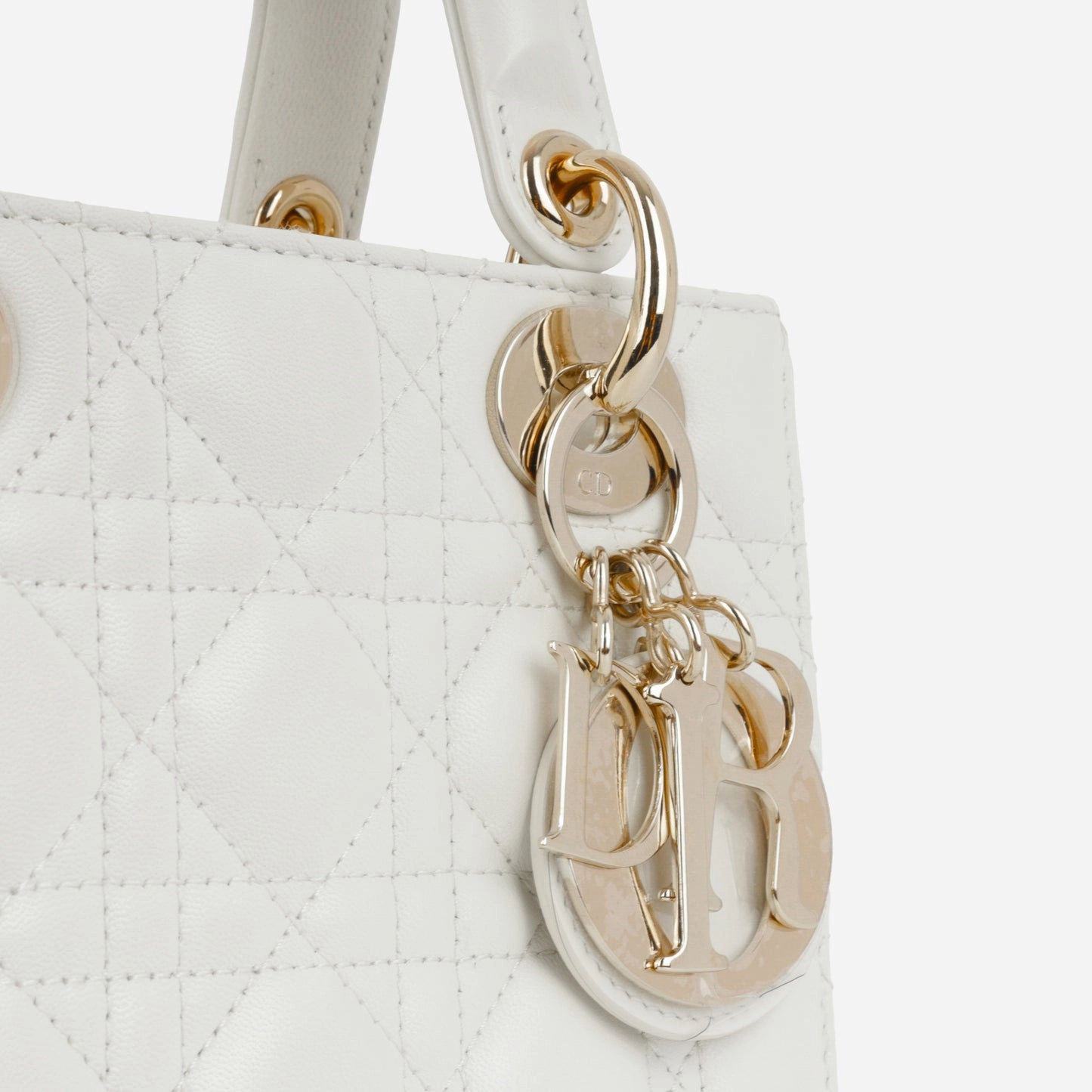 Dior Dior - My ABCDior - Small - Latte Lambskin CGHW - Pre-loved - 2022