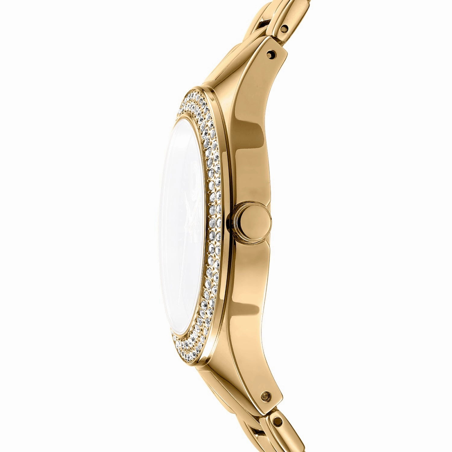 DKNY Parsons Glitz Silver Dial Stainless Steel Watch DK1L025M0045