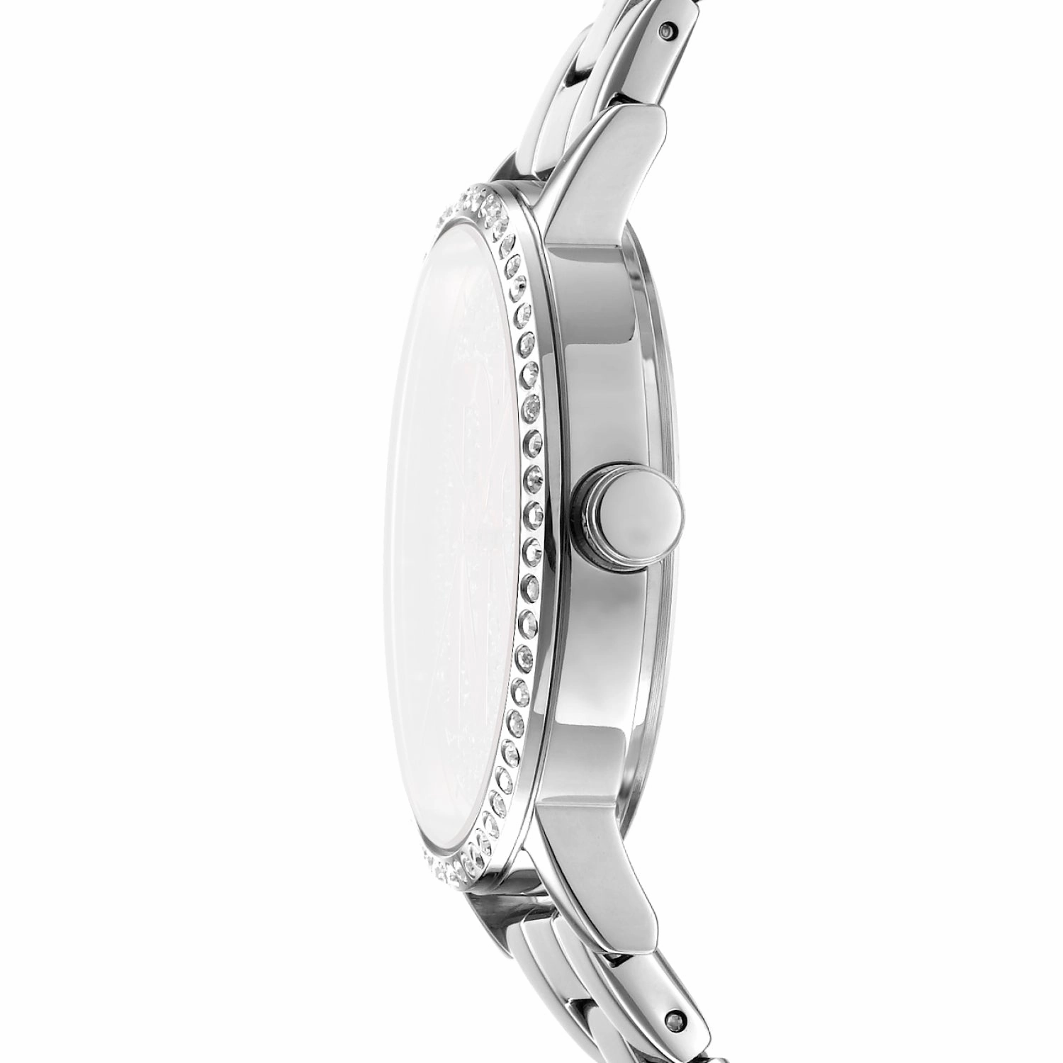 DKNY Soho Logo Silver Dial Stainless Steel Watch DK1L035M0045