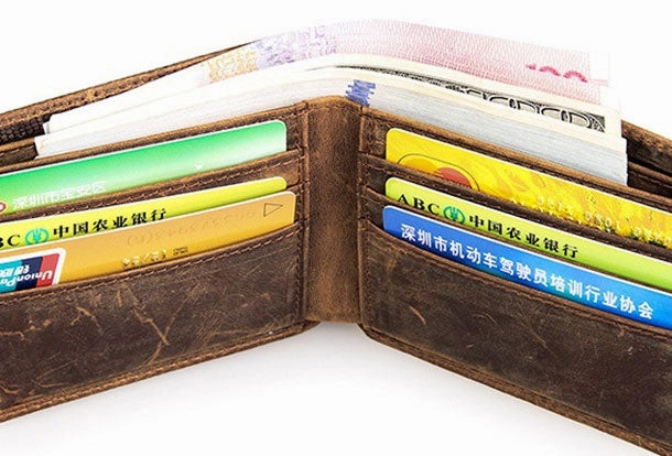 Dragon Genuine Leather Mens Wallet  Alligator Pattern Cool billfold Slim Bifold Wallet Card Wallet Purse for Mens
