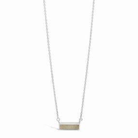 Dune Jewelry Sterling Silver Delicate Dune Bar Necklace