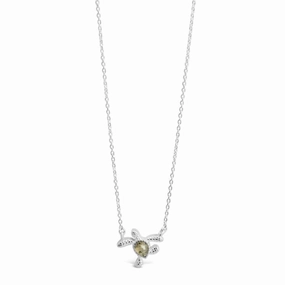 Dune Jewelry Sterling Silver Delicate Dune Turtle Necklace