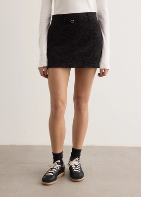 Elixir Belted Mini Skirt