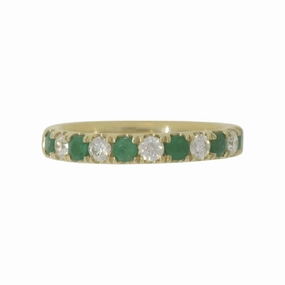 Emerald & Diamond Comfort Fit Band