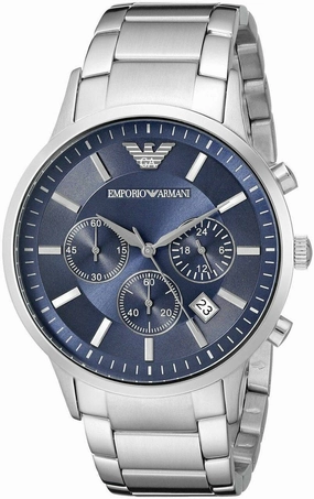 Emporio Armani Blue Dial Chronograph Watch for Men AR2448
