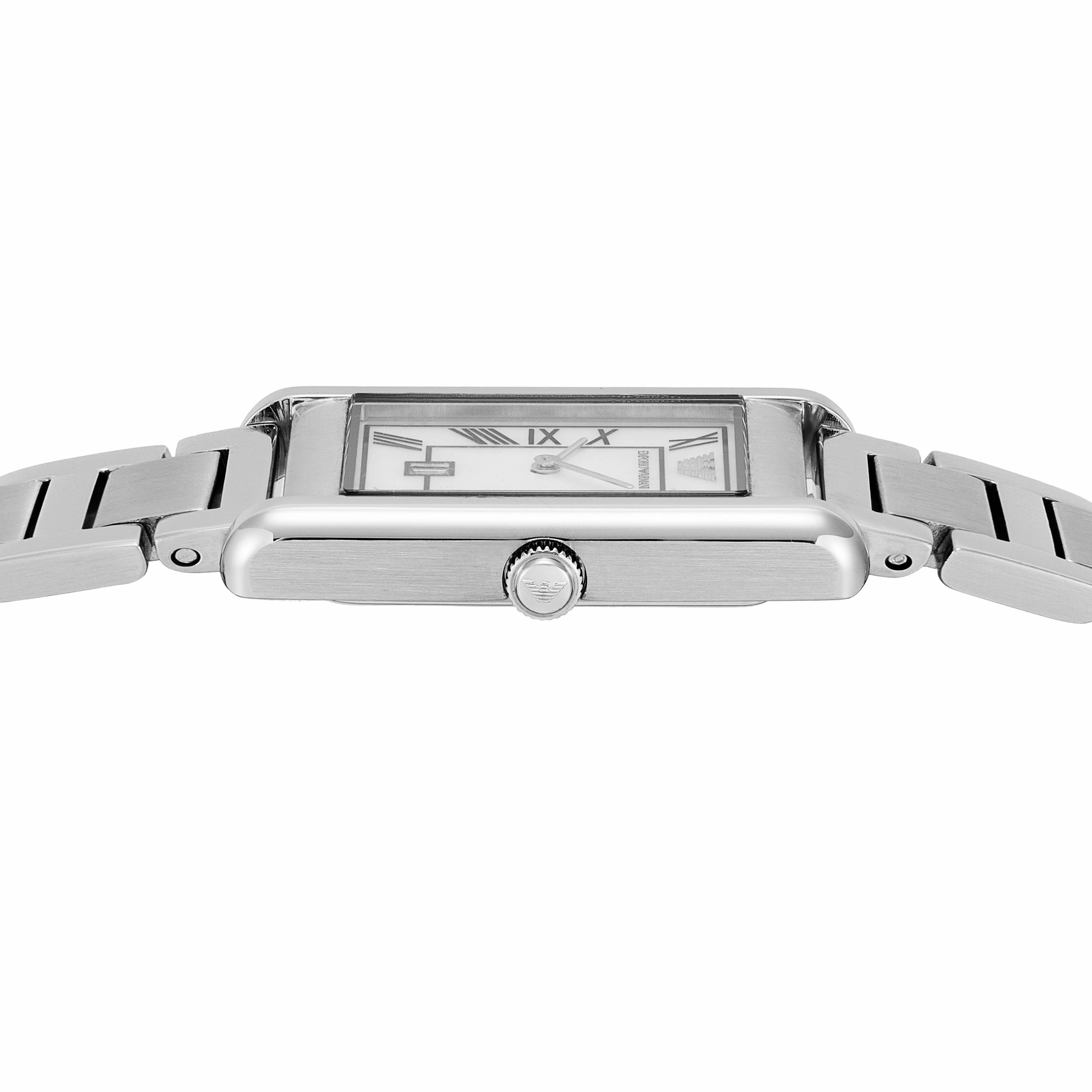 Emporio Armani Two-Hand Mother of Pearl Dial Stainless Steel Watch AR11664