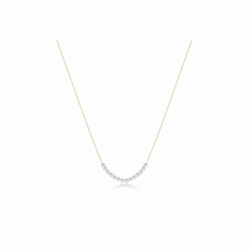 enewton 16" Necklace Gold - Classic Beaded Bliss - 4mm Pearl