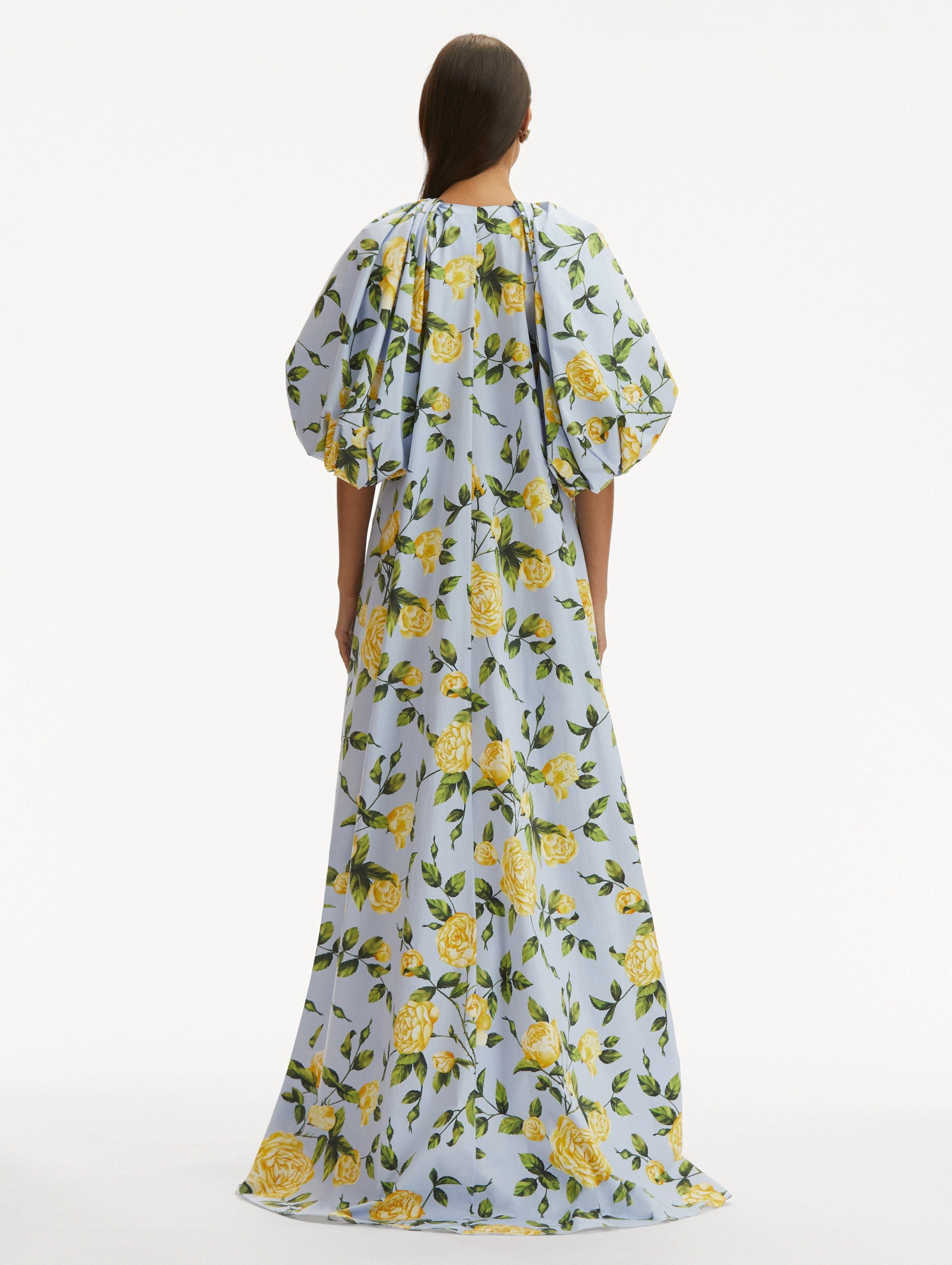 English Rose Cotton Poplin Caftan