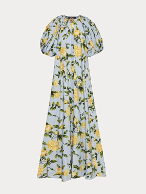 English Rose Cotton Poplin Caftan