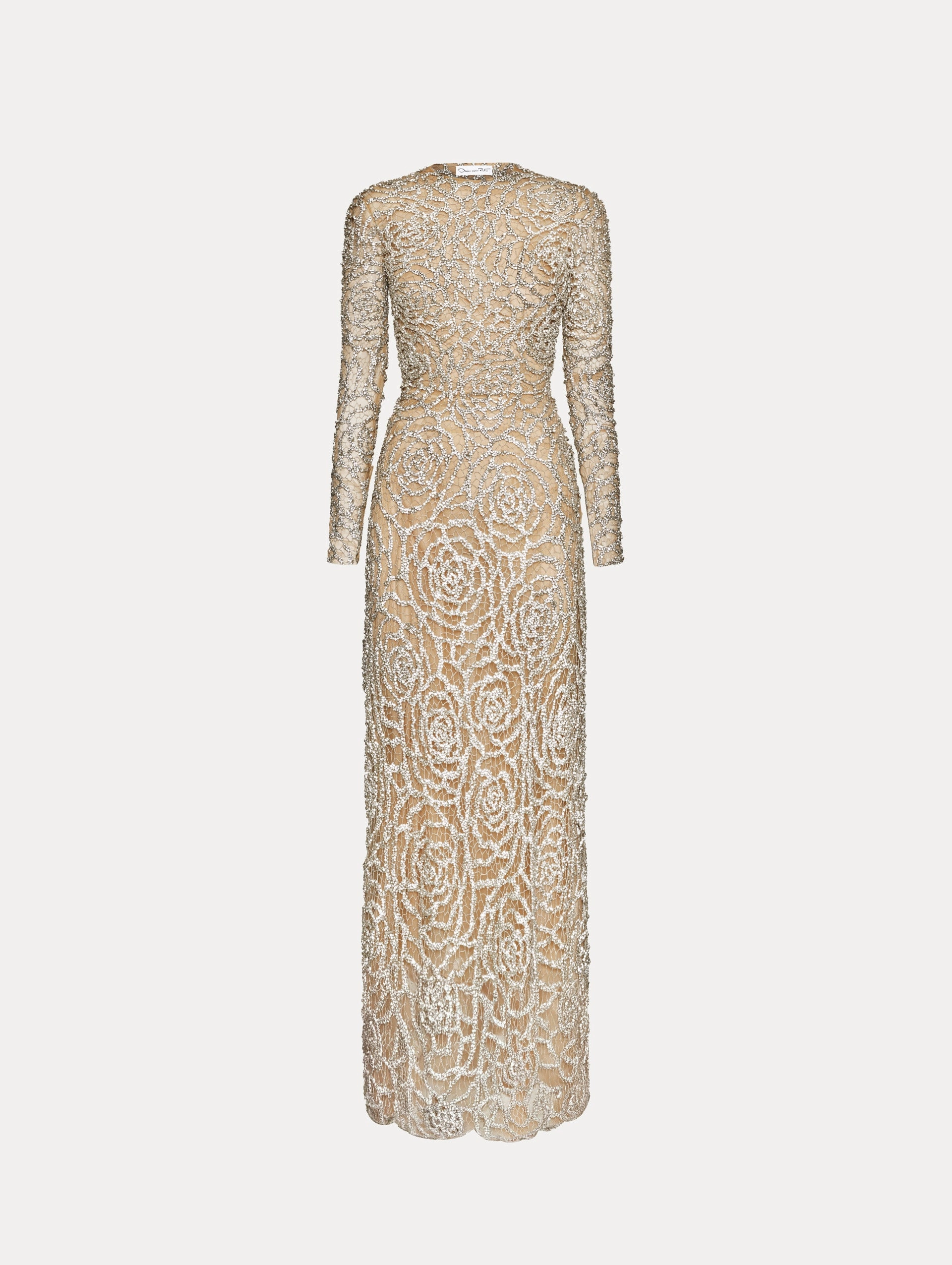English Rose Crystal Embroidered Gown