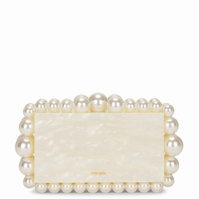EOS Acrylic Clutch, Ivory