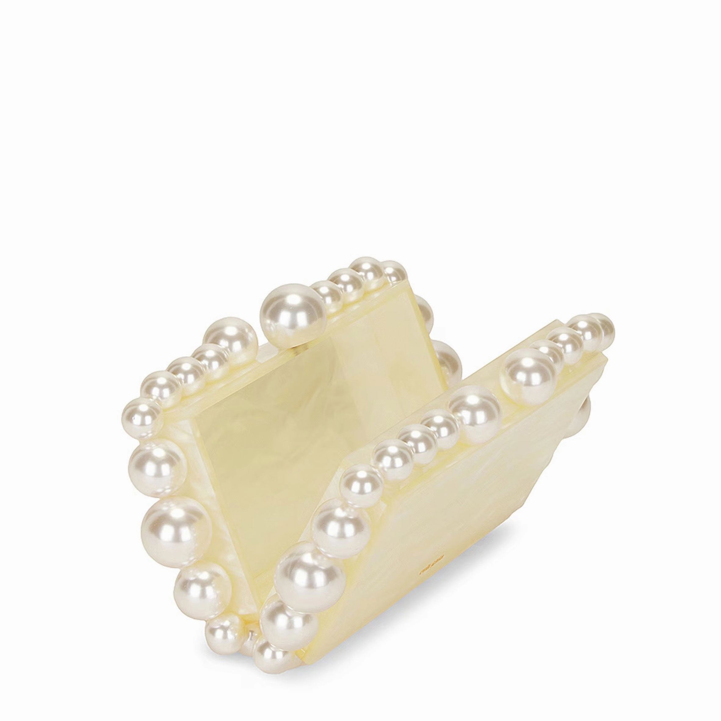 EOS Acrylic Clutch, Ivory