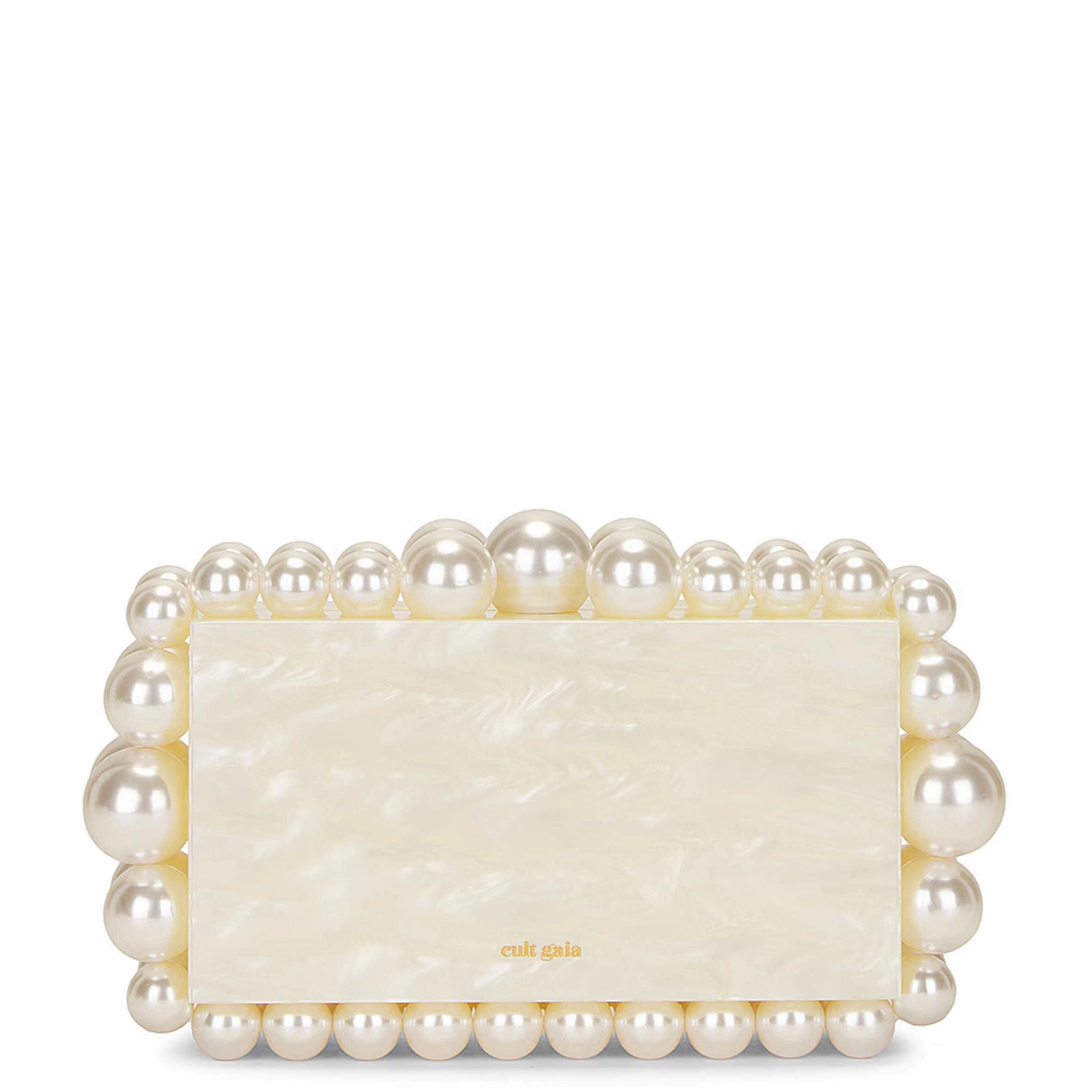 EOS Acrylic Clutch, Ivory