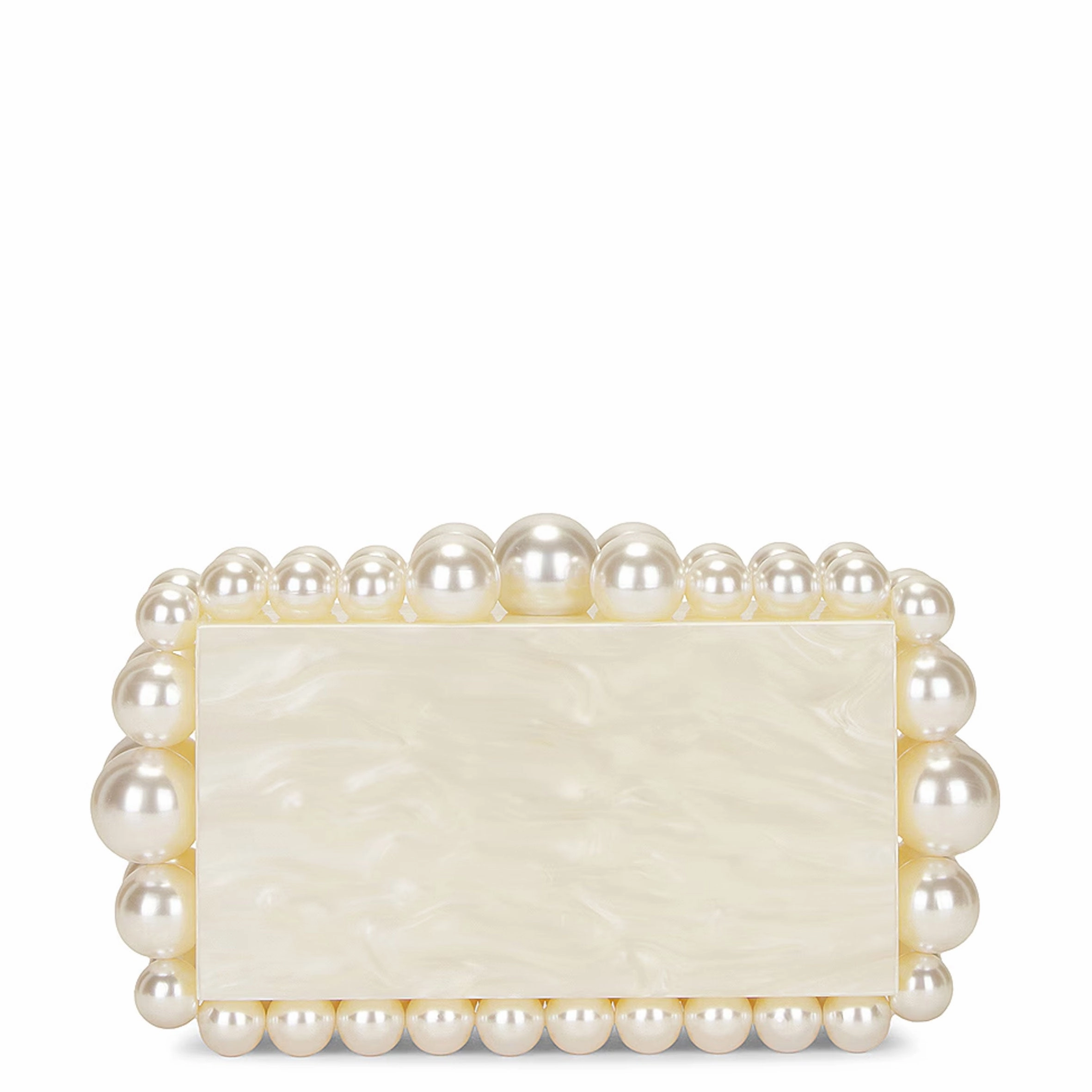 EOS Acrylic Clutch, Ivory