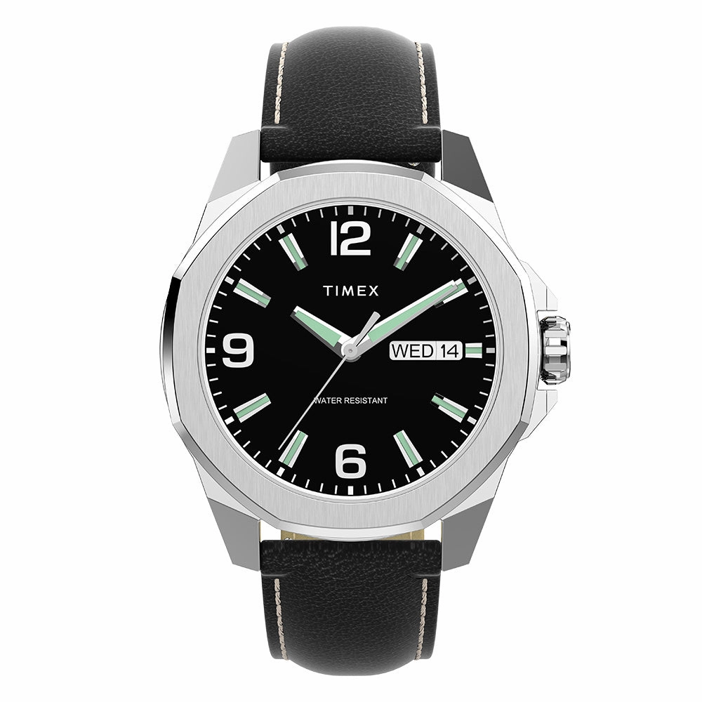 Essex Avenue Day-Date 46mm Leather Band