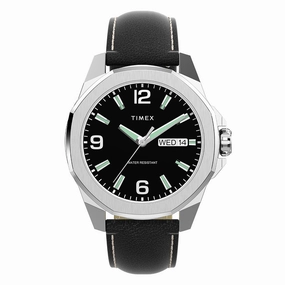 Essex Avenue Day-Date 46mm Leather Band