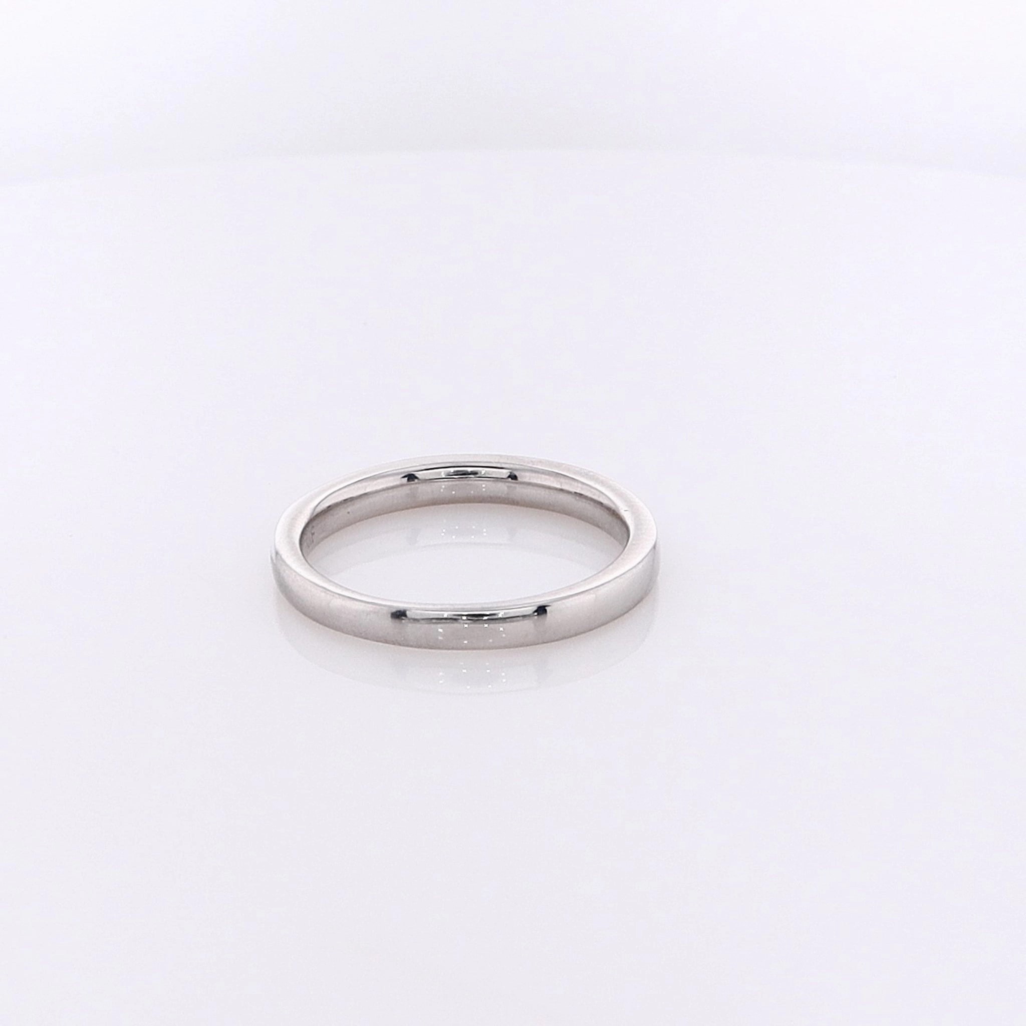 Estate 14 Karat White Gold Diamond Wedding Band