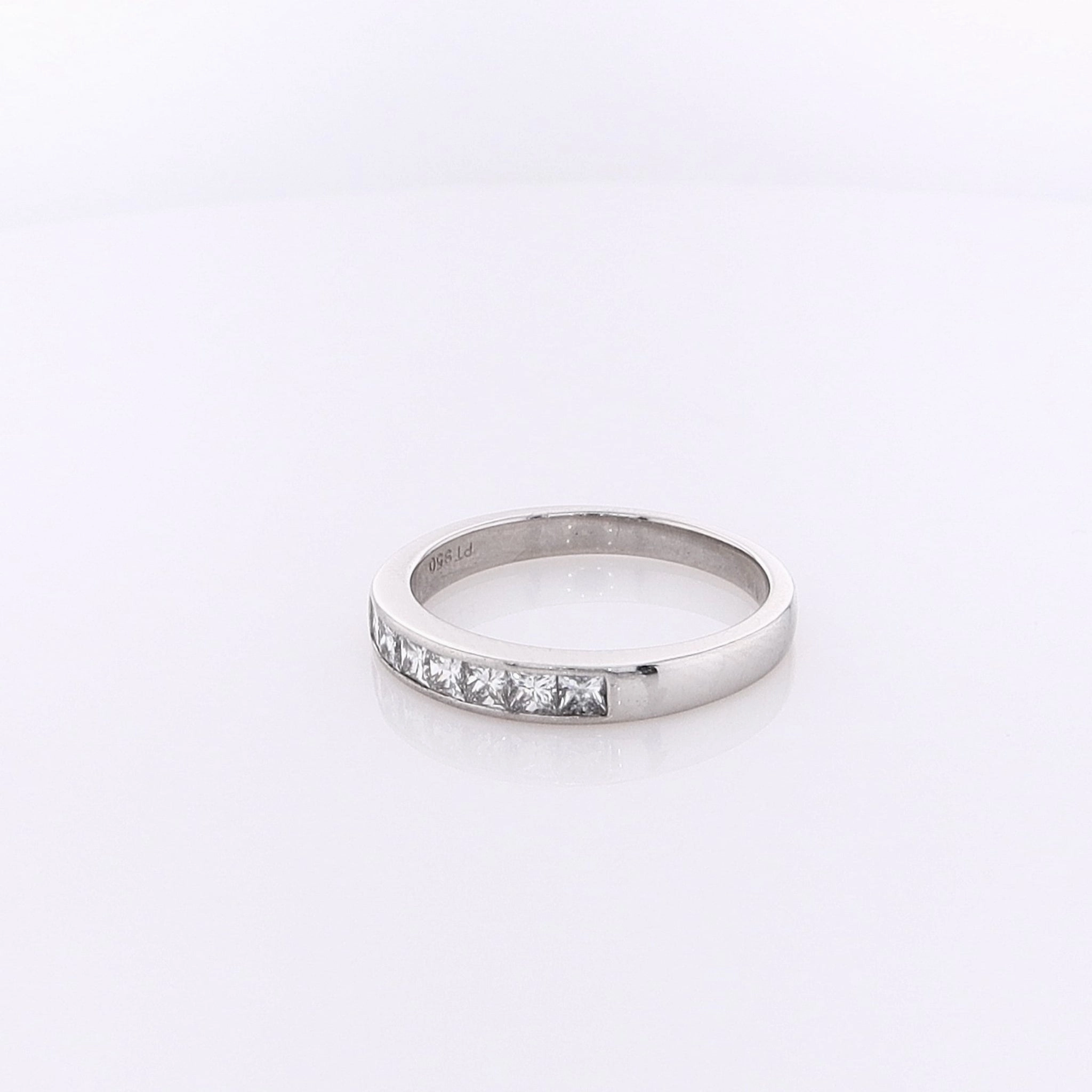 Estate Platinum Diamond Wedding Band