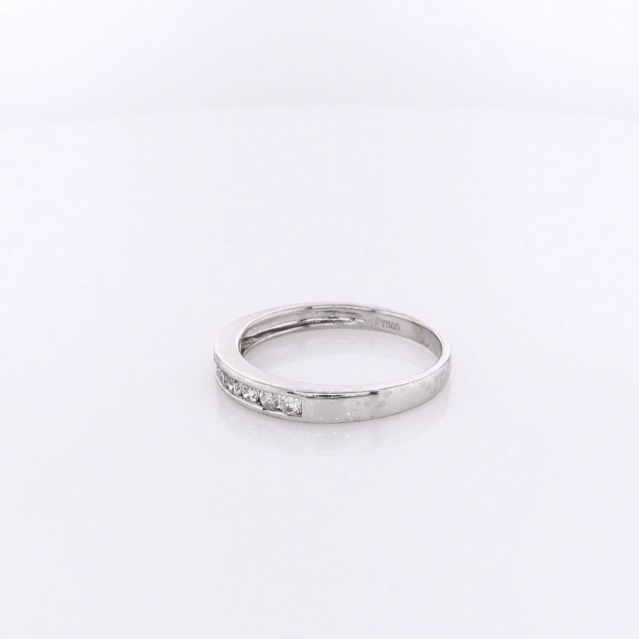Estate Platinum Diamond Wedding Band