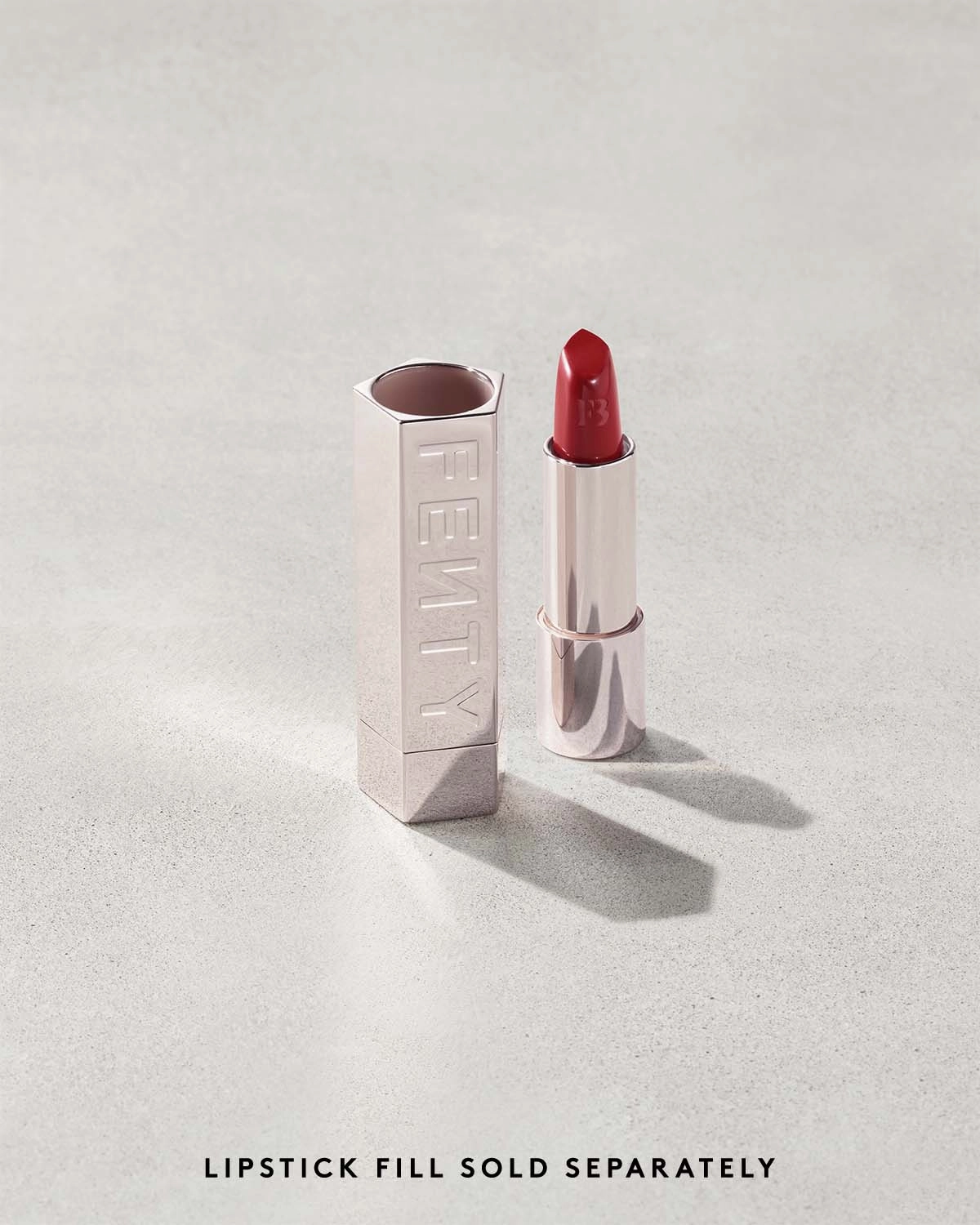 Fenty Icon The Case Semi-Matte Refillable Lipstick ?? Metallic Nude