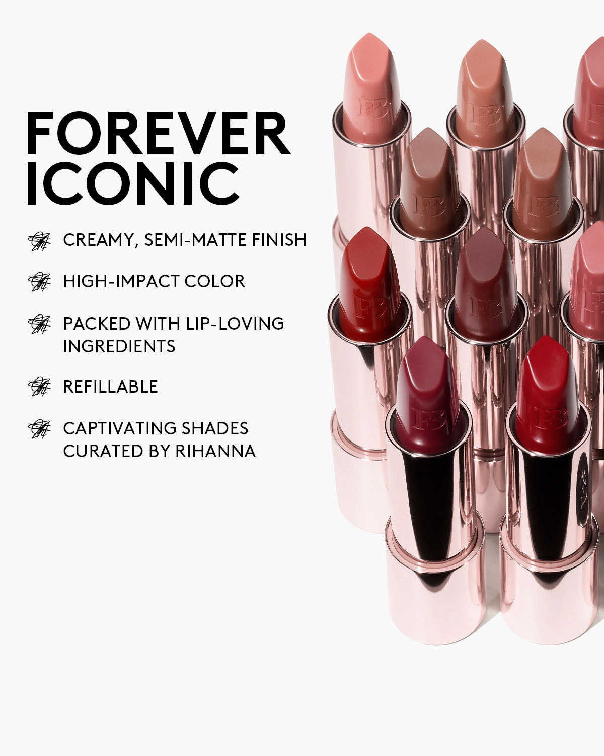 Fenty Icon The Fill Semi-Matte Refillable Lipstick ?? Board Memb'r