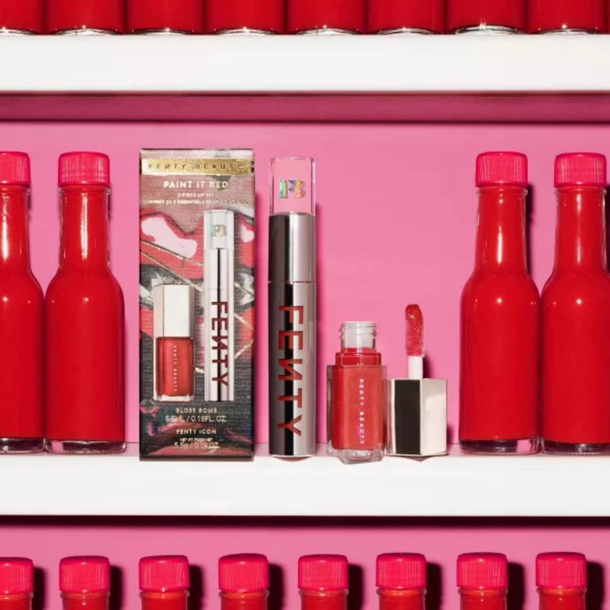 Fenty Paint It Red Lip Set