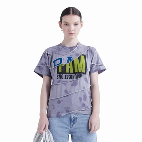 Floating Spiral Upcyle Tee 'Grey Dapple Wash'