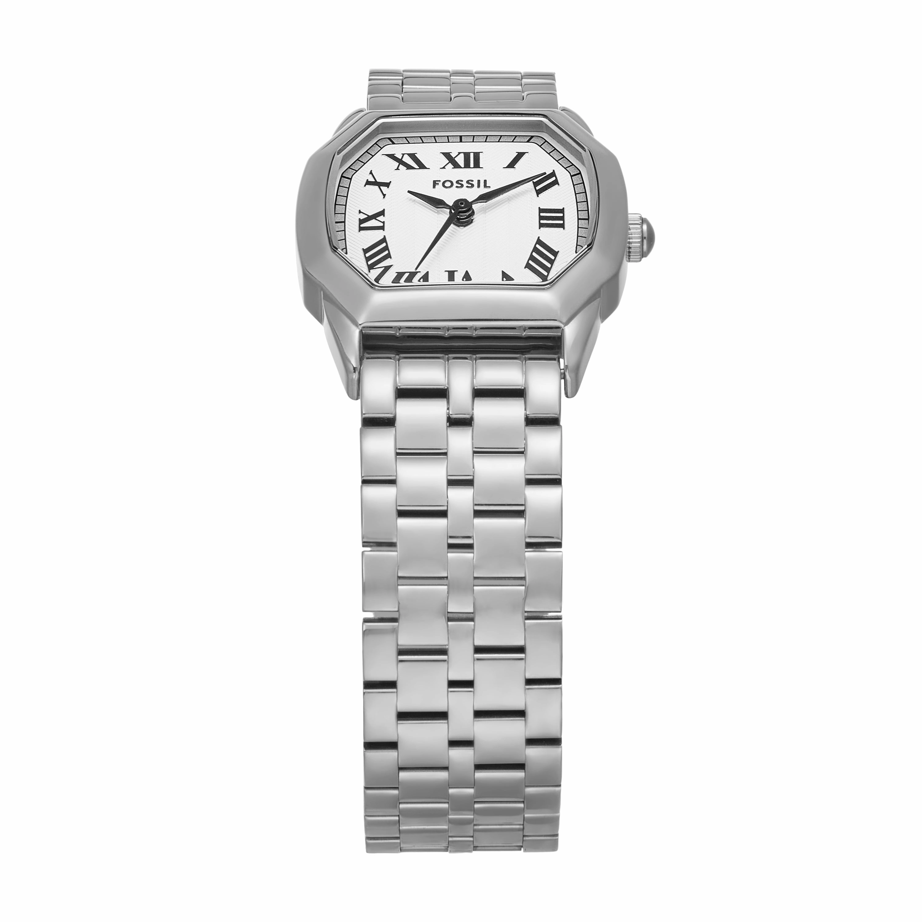 Fossil Harlow Three-Hand Cream Dial Stainless Steel Watch ES5363