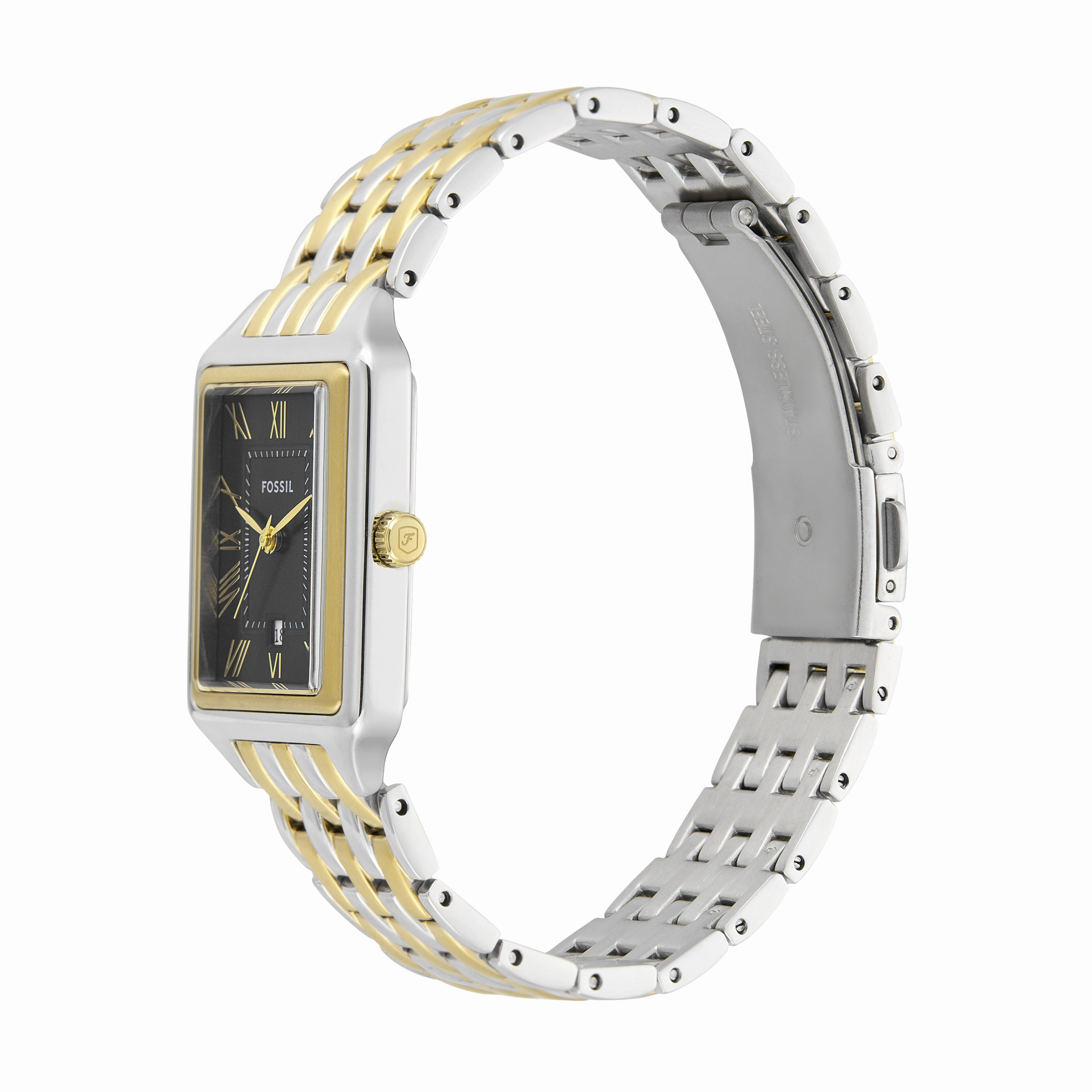 Fossil Raquel Three-Hand Stainless Steel Watch and Bracelet Set ES5376SET