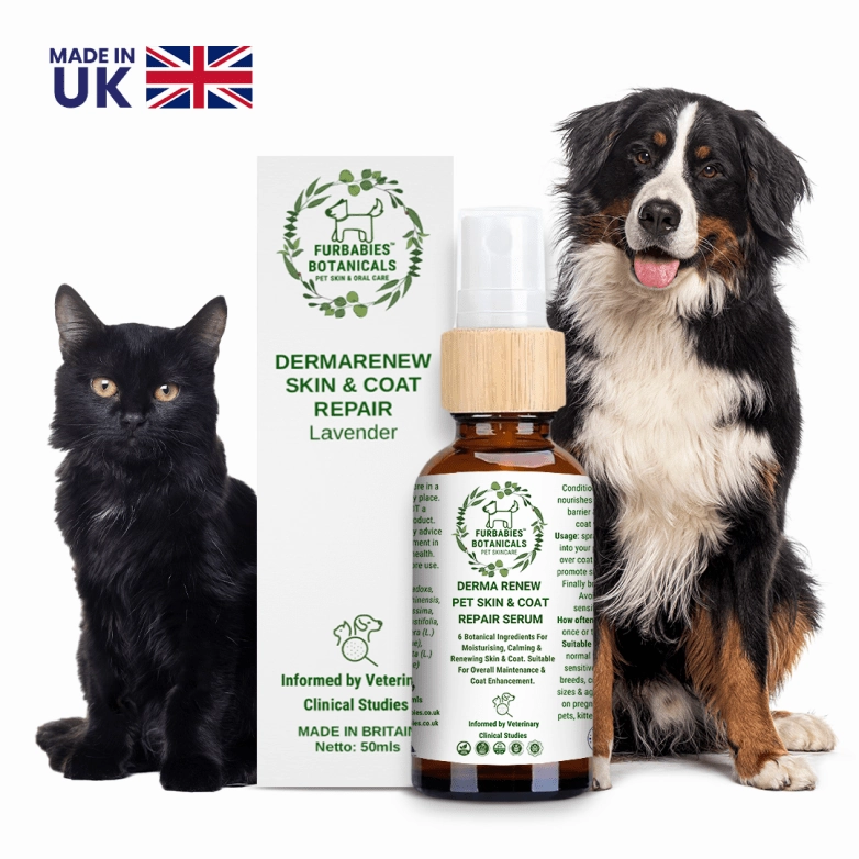 Furbabies Botanicals DermaRenew Lavender Calming Skin & Coat Repair Serum for Itchy, Balding, Smelly Dogs