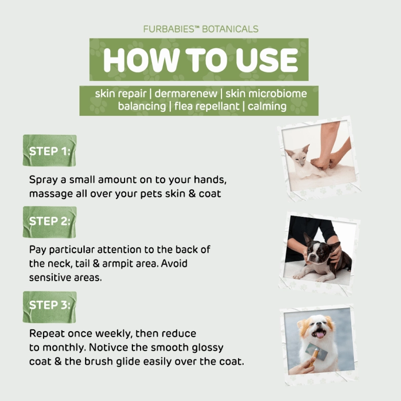 Furbabies Botanicals DermaRenew Lavender Calming Skin & Coat Repair Serum for Itchy, Balding, Smelly Dogs