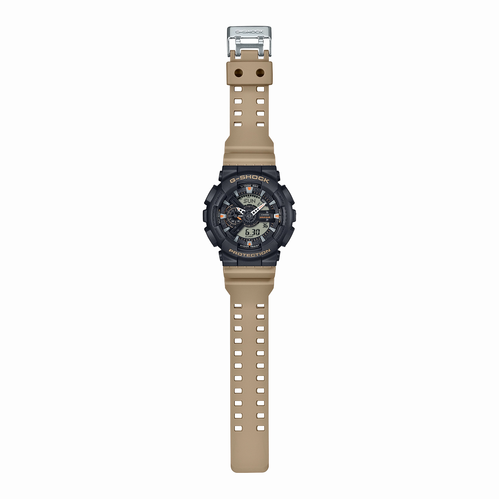 G-Shock Analog Digital Brown Resin Band Watch GA110TU-1A5