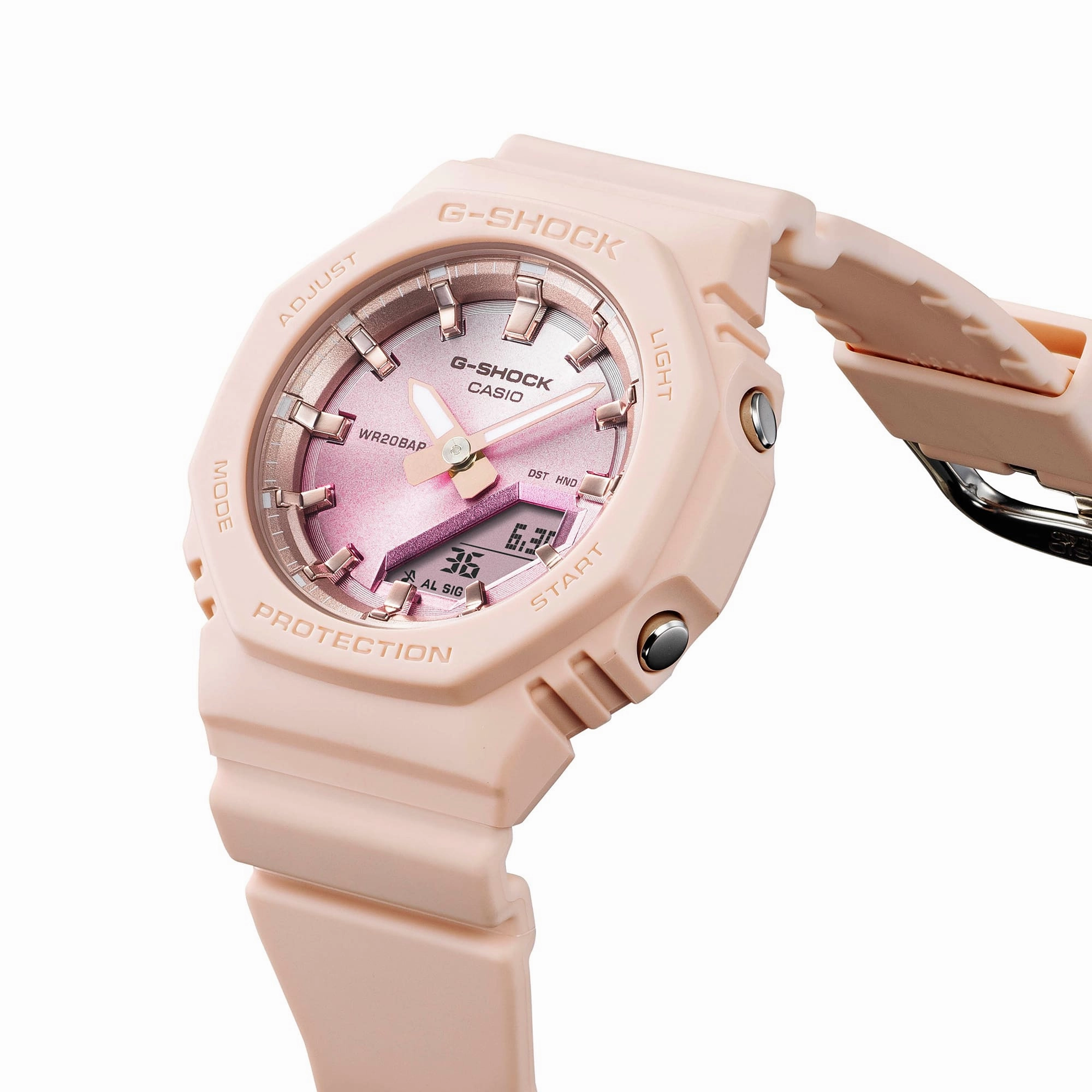 G-Shock Analog Digital Pink Resin Band Watch GMAP2100SG-4A