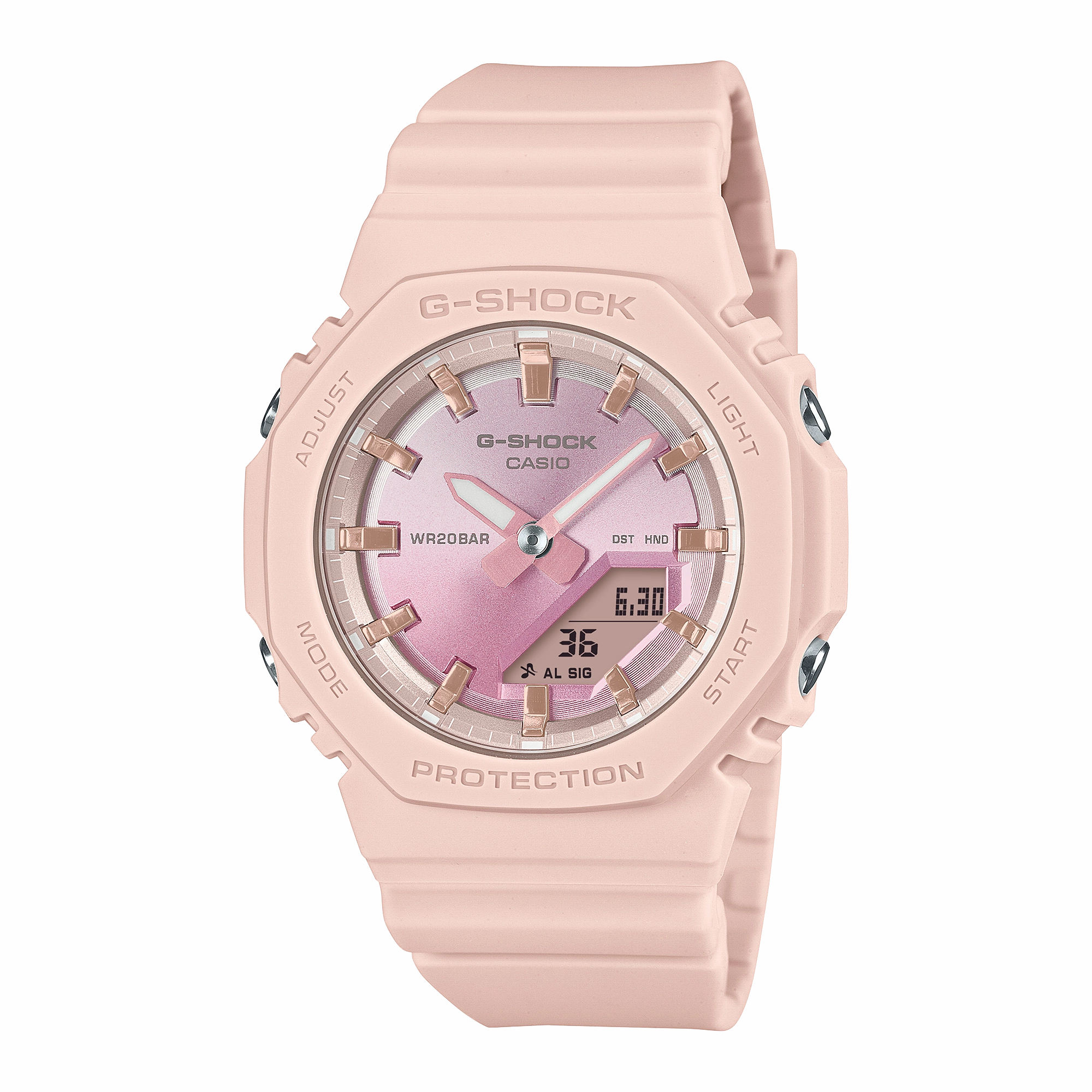 G-Shock Analog Digital Pink Resin Band Watch GMAP2100SG-4A