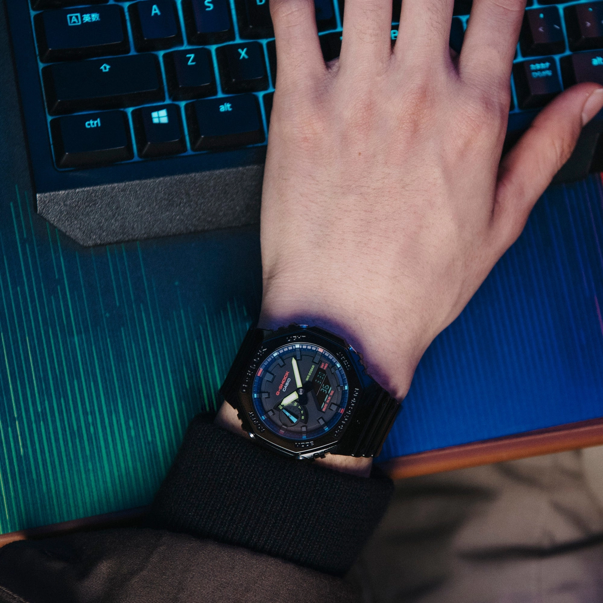 G-Shock CasiOak RGB Gamers Collection GA2100RGB-1A