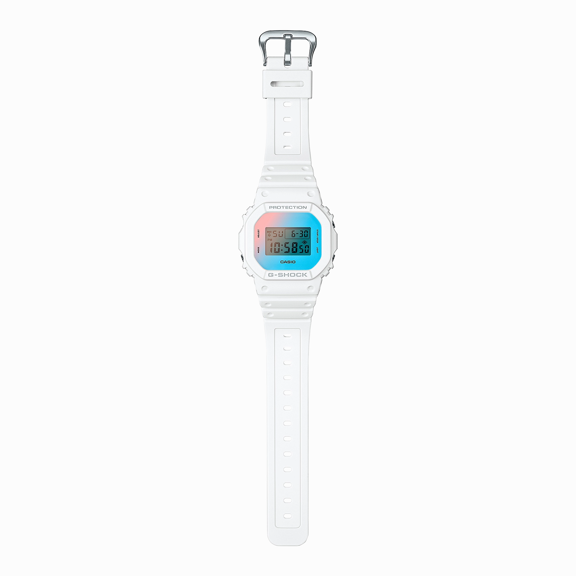 G-Shock Digital White Resin Band Watch DW5600TL-7D